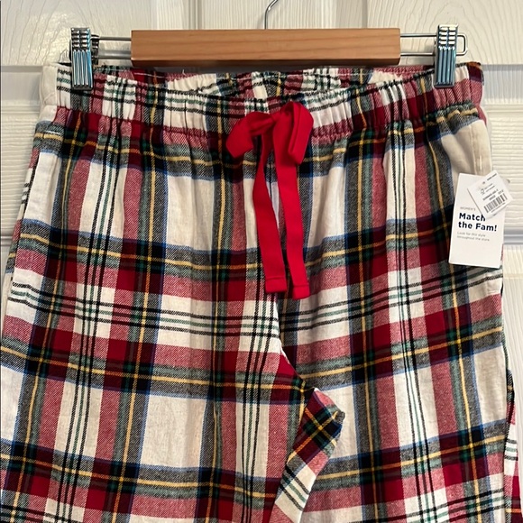 Old Navy Red and Black Plaid Pajama Pants - Picture 2 of 7